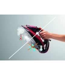 Gorenje Утюг, 2800Вт, 350мл, паровой удар -100гр, верт. отпаривание, антинакипь, автоотключение, керам. подошва, красный