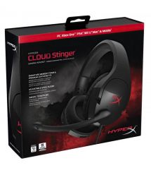 HyperX Гарнитура игровая Cloud Stinger, mini-jack/dual 3.5мм, 1.3м/1.7м, черно-красный
