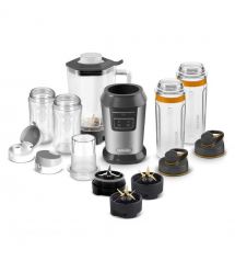 Sencor Блендер для смузи стационарный, 800Вт, 4 емкости, чаша-900мл, стекло, мельница для кофе, серый