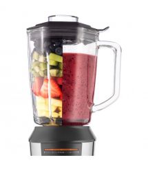 Sencor Блендер для смузи стационарный, 800Вт, 4 емкости, чаша-900мл, стекло, мельница для кофе, серый