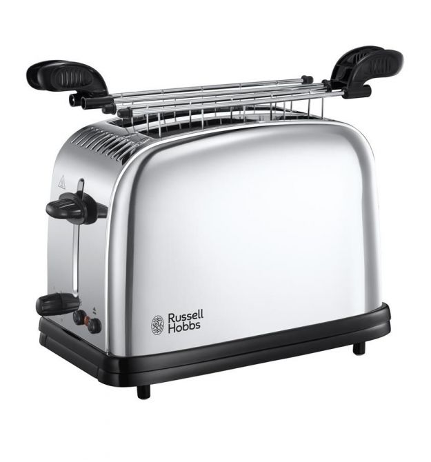 Russell Hobbs Тостер Chester , 1200Вт, металл, серебристый