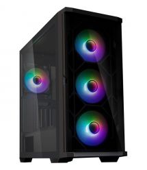 Zalman Корпус Z10 Duo, без БП, 2xUSB3.0, 1xUSB Type-C, 3x140mm ARGB fans, 1x120mm ARGB fans, TG Side Panel, EATX, Черный