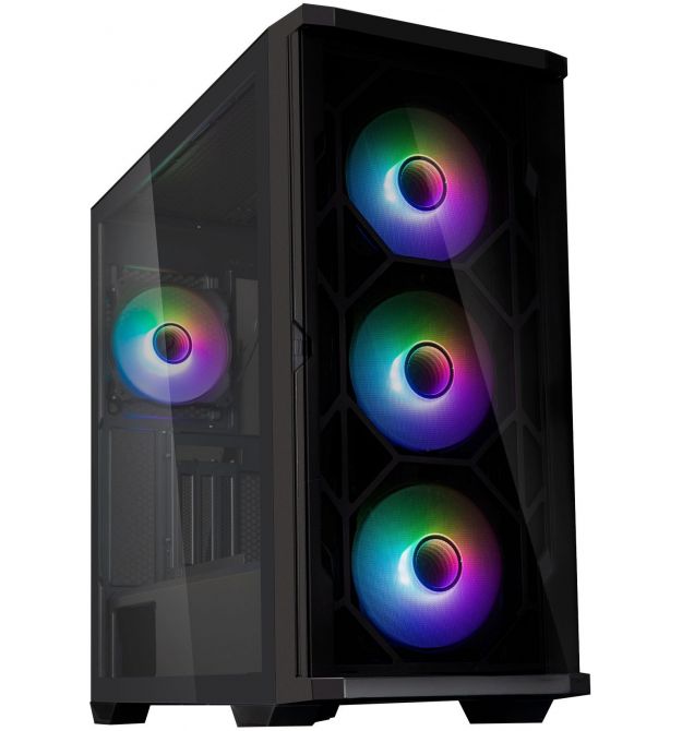 Zalman Корпус Z10 Duo, без БП, 2xUSB3.0, 1xUSB Type-C, 3x140mm ARGB fans, 1x120mm ARGB fans, TG Side Panel, EATX, Черный