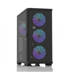 Zalman Корпус Z10 Duo, без БП, 2xUSB3.0, 1xUSB Type-C, 3x140mm ARGB fans, 1x120mm ARGB fans, TG Side Panel, EATX, Черный