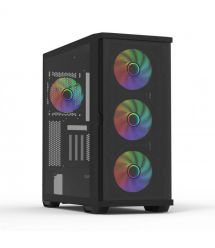 Zalman Корпус Z10 Duo, без БП, 2xUSB3.0, 1xUSB Type-C, 3x140mm ARGB fans, 1x120mm ARGB fans, TG Side Panel, EATX, Черный