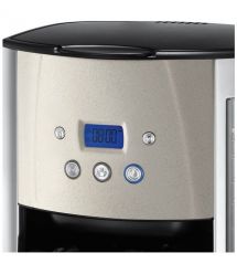 Russell Hobbs Кофеварка капельная Luna Stone, 1.5л, молотый, LED-дисплей, подогрев чашек, черно-серебристый