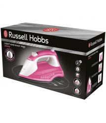 Russell Hobbs Утюг Light&Easy Pro, 2600Вт, 240мл, паровой удар -130гр, постоянный пар - 40гр, керам. подошва, бело-розовый