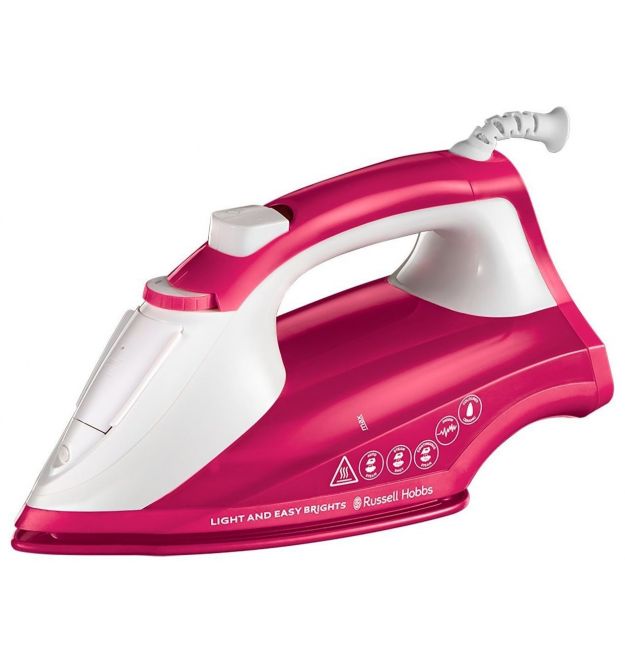 Russell Hobbs Утюг Light&Easy Brights Berry, 2600Вт, 240мл, паровой удар -115гр, постоянный па