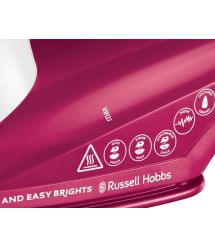 Russell Hobbs Утюг Light&Easy Brights Berry, 2600Вт, 240мл, паровой удар -115гр, постоянный па