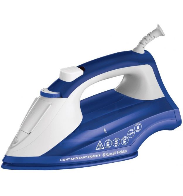 Russell Hobbs Утюг Light&Easy Brights Sapphire, 2600Вт, 240мл, паровой удар -115гр, постоянный п