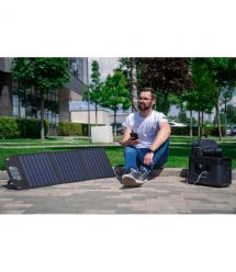 2E Портативная солнечная панель, 60 Вт зарядное устройство, DC, USB-С PD18W, USB-A 24W