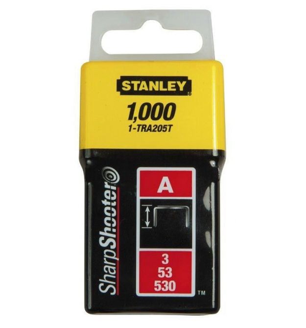 Stanley 1-TRA204T Скобы 6мм (1000шт.) (блистер)