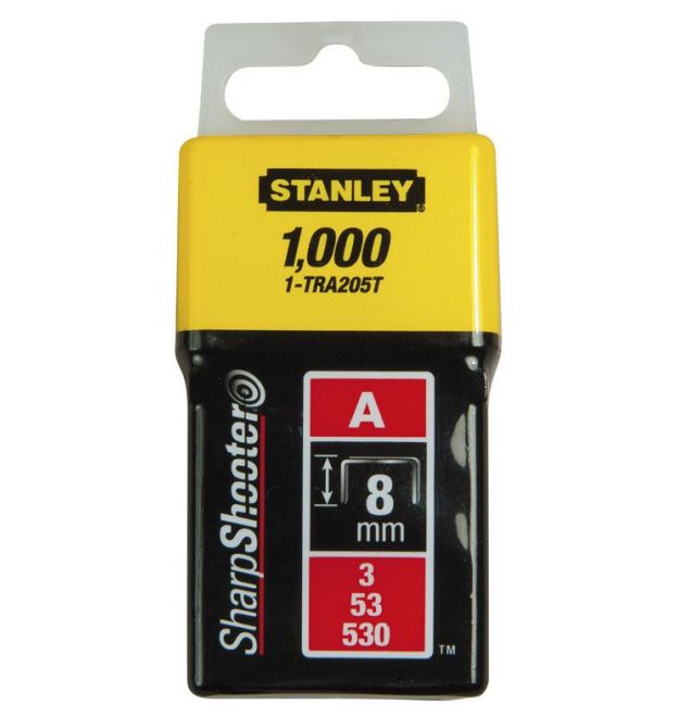 Stanley 1-TRA205T Скобы 8мм (1000шт.) (блистер)