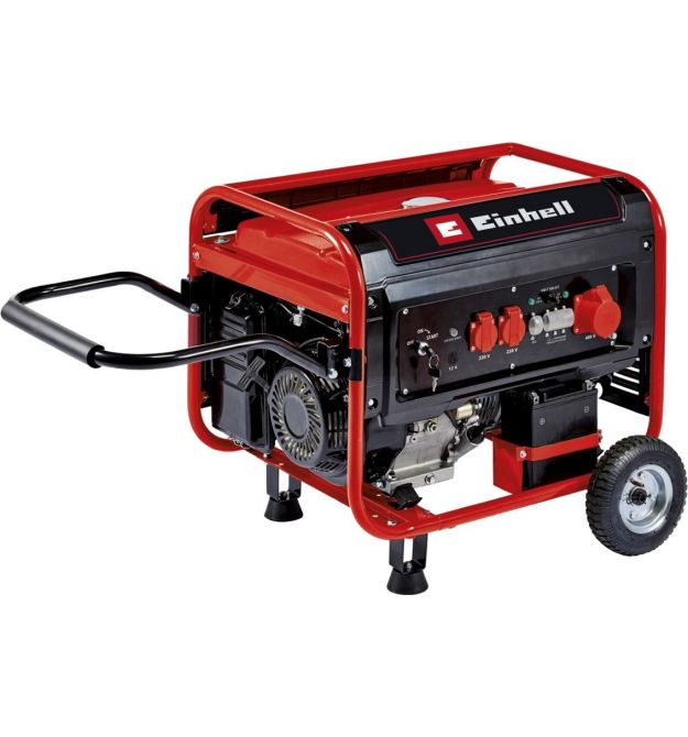 Einhell Генератор бензиновый TC-PG 65/E5, 230В/380В, 3.6кВт (макс. 6.51кВт), электростарт, 25л, 83кг
