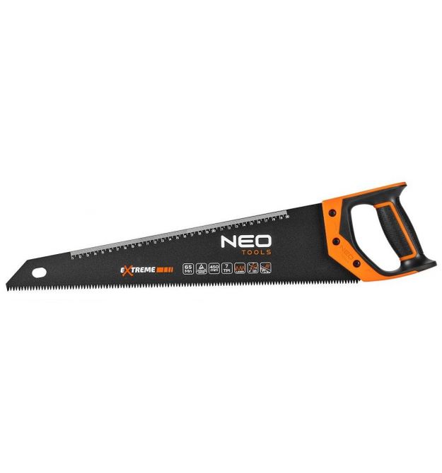 Neo Tools Ножовка по дереву, Extreme, 450 мм, 7TPI, PTFE