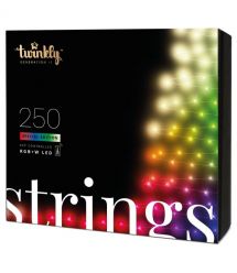 Twinkly Smart LED Гирлянда Twinkly Strings RGBW 250, Gen II, IP44, длина 20м, кабель бесцветный