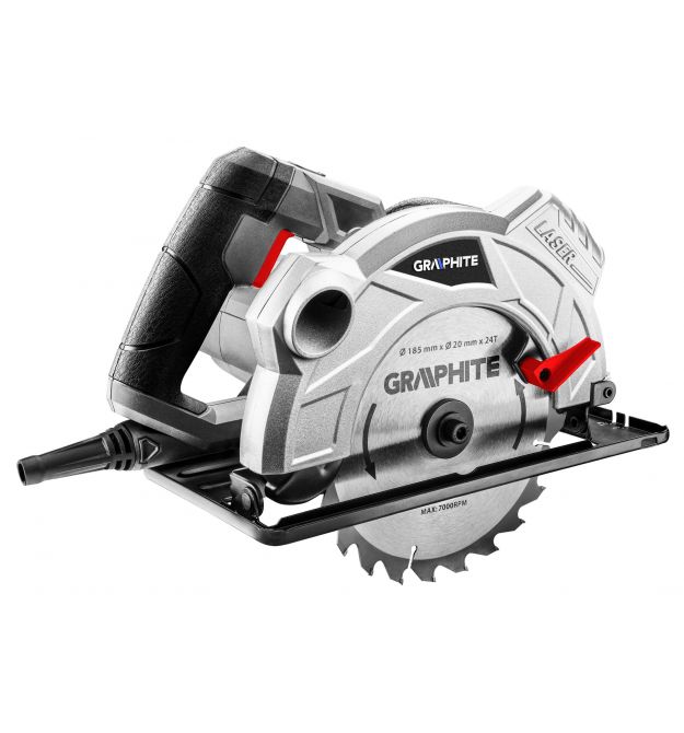 Graphite Пила дисковая 58G492, 1500 Вт, диск 185x20 мм