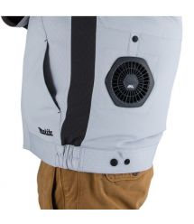 Makita Куртка с вентиляцией DFJ213ZL аккумуляторная LXT/CXT, 10,8-18В (L), 0,54 кг
