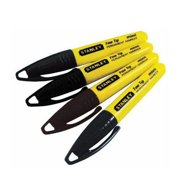 Stanley Маркеры-мини с заостренным наконечником черные (контейнер 72шт.)
