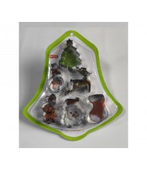 Форми для печива з нержавіючої сталі (різдвяні) 6 предмети - фігурки,Blister(дзвоник)