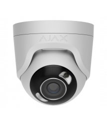 5 Mp IP охоронна відеокамера з гібридним підсвічуванням Ajax TurretCam HL (5 Mp - 2.8 mm) White