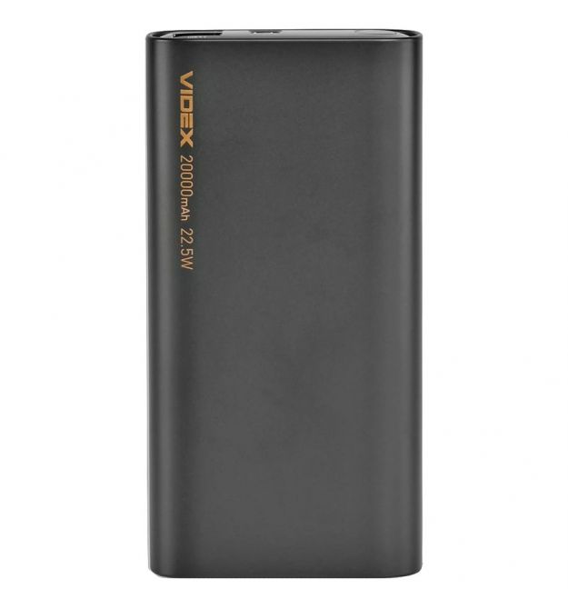 Повербанк VIDEX VPB-320 22.5W Black 20000mAh