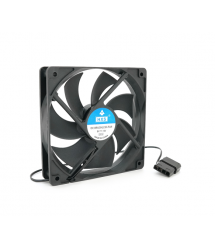 Кулер корпусний HXS, 1mm, 12V, 2-pin MOLEX, Black, OEM