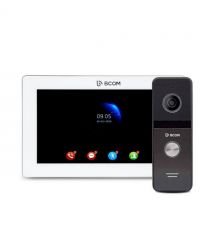 Комплект відеодомофона BCOM BD-770FHD White + BCOM BT-400FHD Black