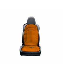 Накидка на сидіння з підігрівом, живлення від USB, 12V, кавова
