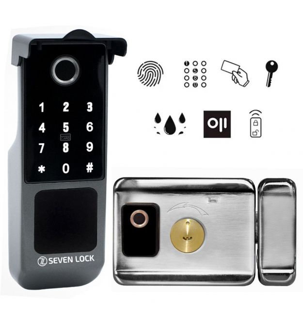 Беспроводной биометрический комплект контроля доступа SEVEN LOCK SL-7771BFkit