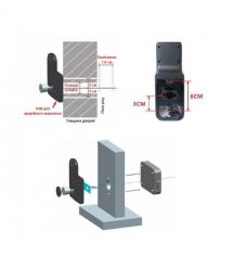 Беспроводной биометрический комплект контроля доступа SEVEN LOCK SL-7771BFkit