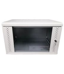 Шкаф EServer 12U 600х350х637 стекло, серая