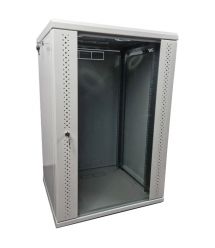 Шкаф EServer 15U 600х600х773 стекло, серая