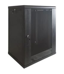 Шкаф EServer 15U 600х500х773 стекло, черная