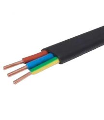 Кабель ВВГ нг LS П 3х2,5 черный (Украина) (100м)