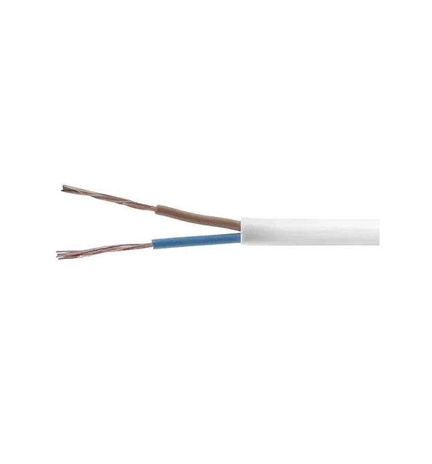 Провод ПВС 2х1,0 белый (Украина) (100 м.)