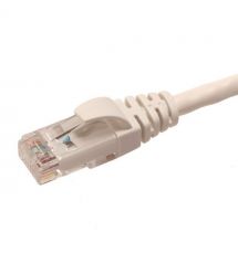 Патч-корд кат. 6A, 26AWG, RJ45-RJ45, серый, 1 м, U-UTP, LSZH, Corning