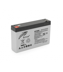 Акумуляторна батарея AGM RITAR RT680, Gray Case, 6V 8Ah (151х34х94 (100)) Q10