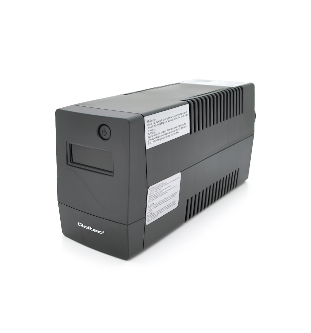 ДБЖ Qoltec QLT600 (360W) Proxima-L, LED, AVR, 2st, 2xSCHUKO socket, 1x12V7Ah, plastik Case, Q4