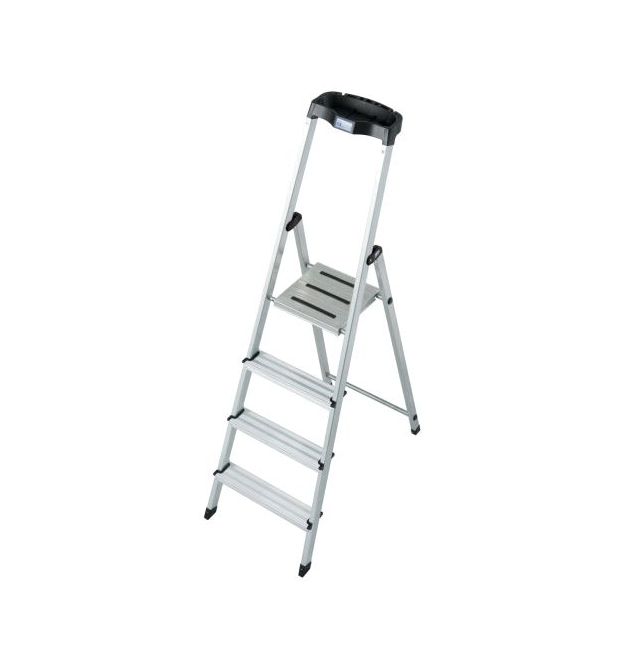 Лестница-стремянка алюминиевая 4 ст. KRAUSE Safety (126320)