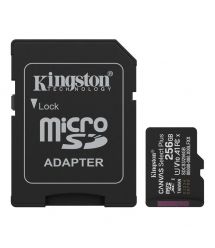 Карта памяти Kingston microSD 256GB C10 UHS-I A1 V10 R150MB/s + SD