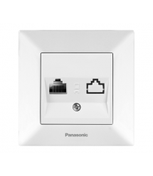 Розетка Panasonic Arkedia Slim комп&aposютерна RJ45 CAT6e, біла