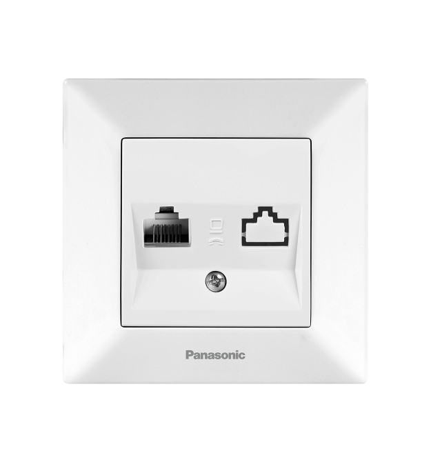 Розетка Panasonic Arkedia Slim комп&aposютерна RJ45 CAT6e, біла