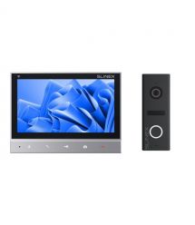 Комплект відеодомофон + панель виклику Slinex SK 7 Cloud (Slinex SK 7 Cloud grey + ML-17HD graphite)