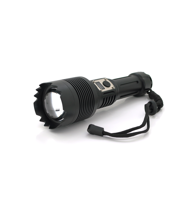 Ліхтарик Bailong BL-G200-P360, 1LED XHP360, 50W, 5 режимів, ZOOM, 2x26650 - 8800mah, Black, IP40, кабель USB-Type-С, 270х60х36мм