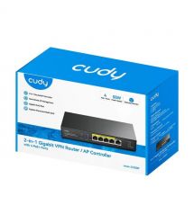 Контролер точок доступу AP - гігабітний VPN-маршрутизатор Cudy C200P з 4 портами PoE+