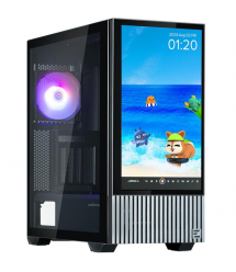 Zalman Корпус Z10 DS, без БП, 2xUSB3.0, 1хUSB Type-C, 2х120мм, 1x120мм ARGB, TG Side Panel, ATX, Monitor, чёрный