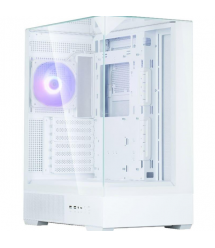 Zalman Корпус P40 Prism без БП, 2xUSB3.0, 1xUSBType-C, 1x120мм ARGB, VGA 420мм, LCS ready, TG 3x Panels, ATX, белый