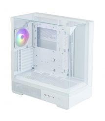 Zalman Корпус P40 Prism без БП, 2xUSB3.0, 1xUSBType-C, 1x120мм ARGB, VGA 420мм, LCS ready, TG 3x Panels, ATX, белый