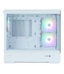 Zalman Корпус P30 White V2, без БП, 1xUSB3.0, 1хUSB Type-C, 3x120мм ARGB, TG Front/Side Panel, mATX, белый